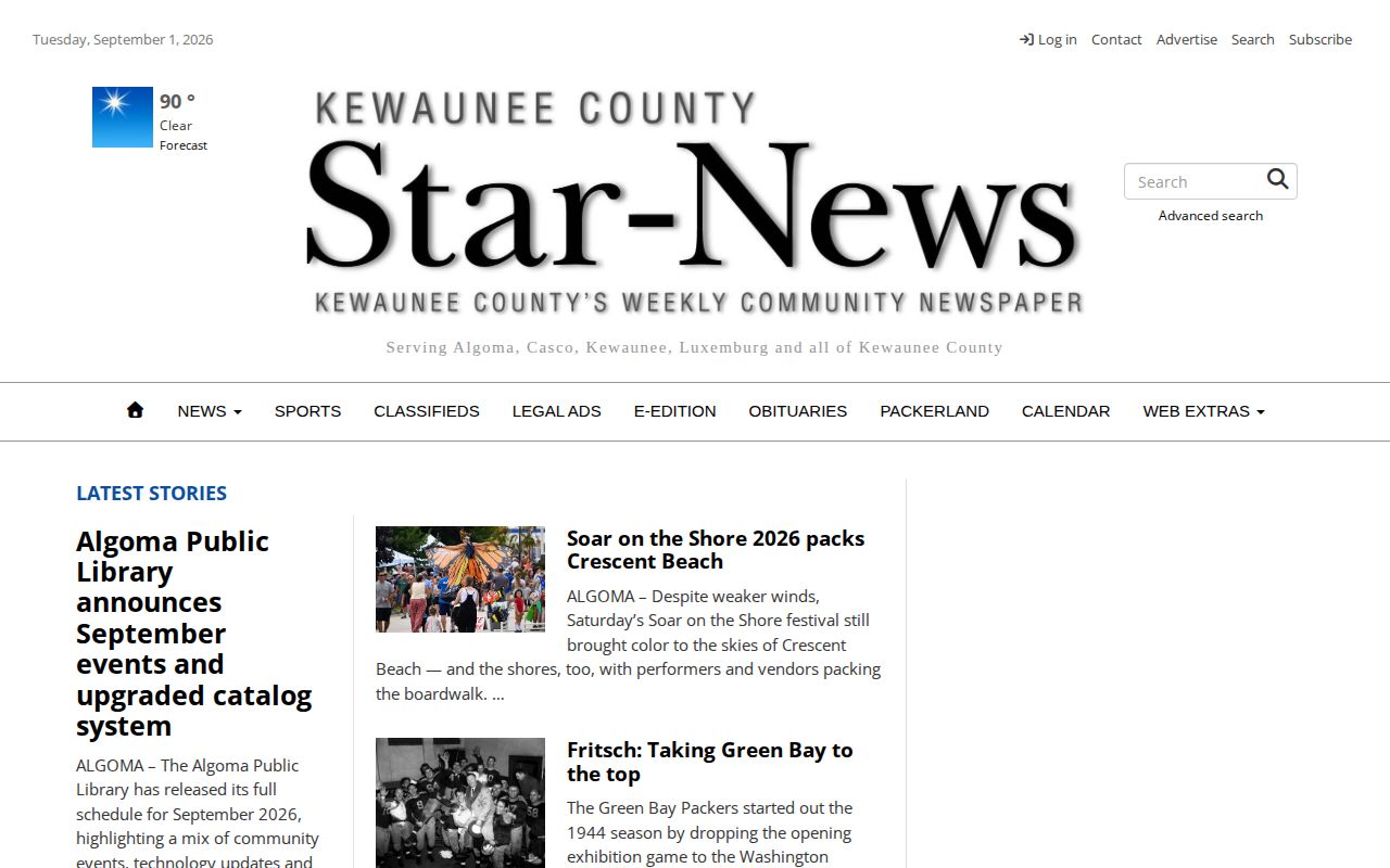 Kewaunee County crime news source page for local arrest reporting